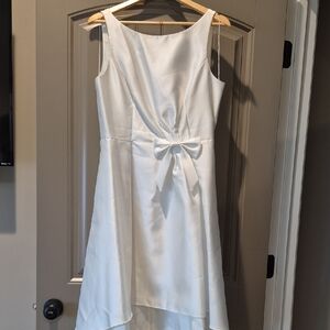 Adrianna Papell White High Low Dress